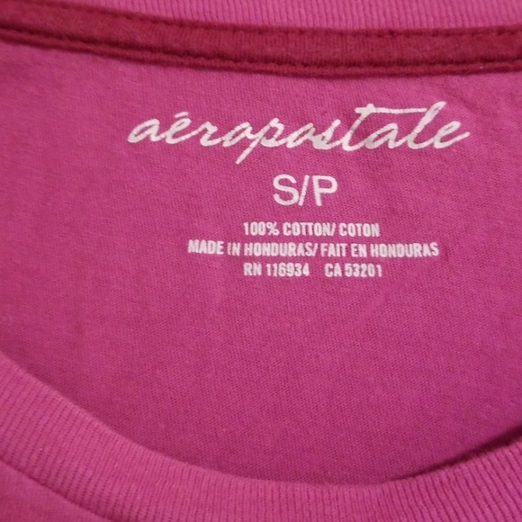 Aeropostale size S orchid logo t shirt - Picture 2 of 2